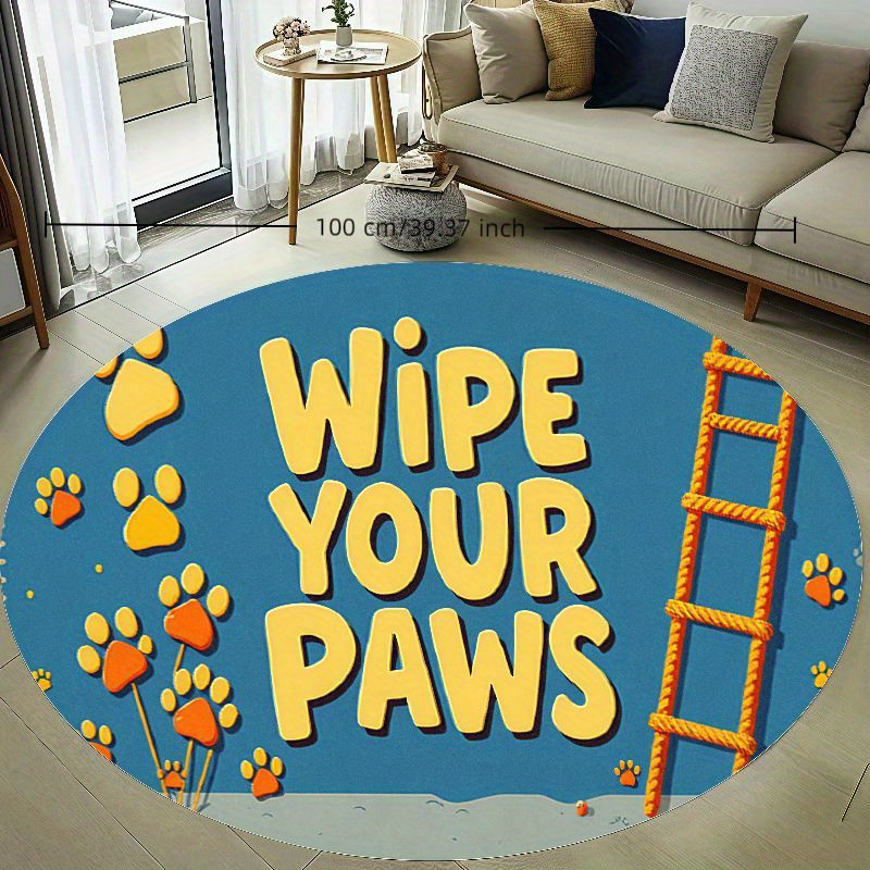 Baby Nursery Animal Theme - Rond Paw Print kinderkamerkleed Leuke speelmat