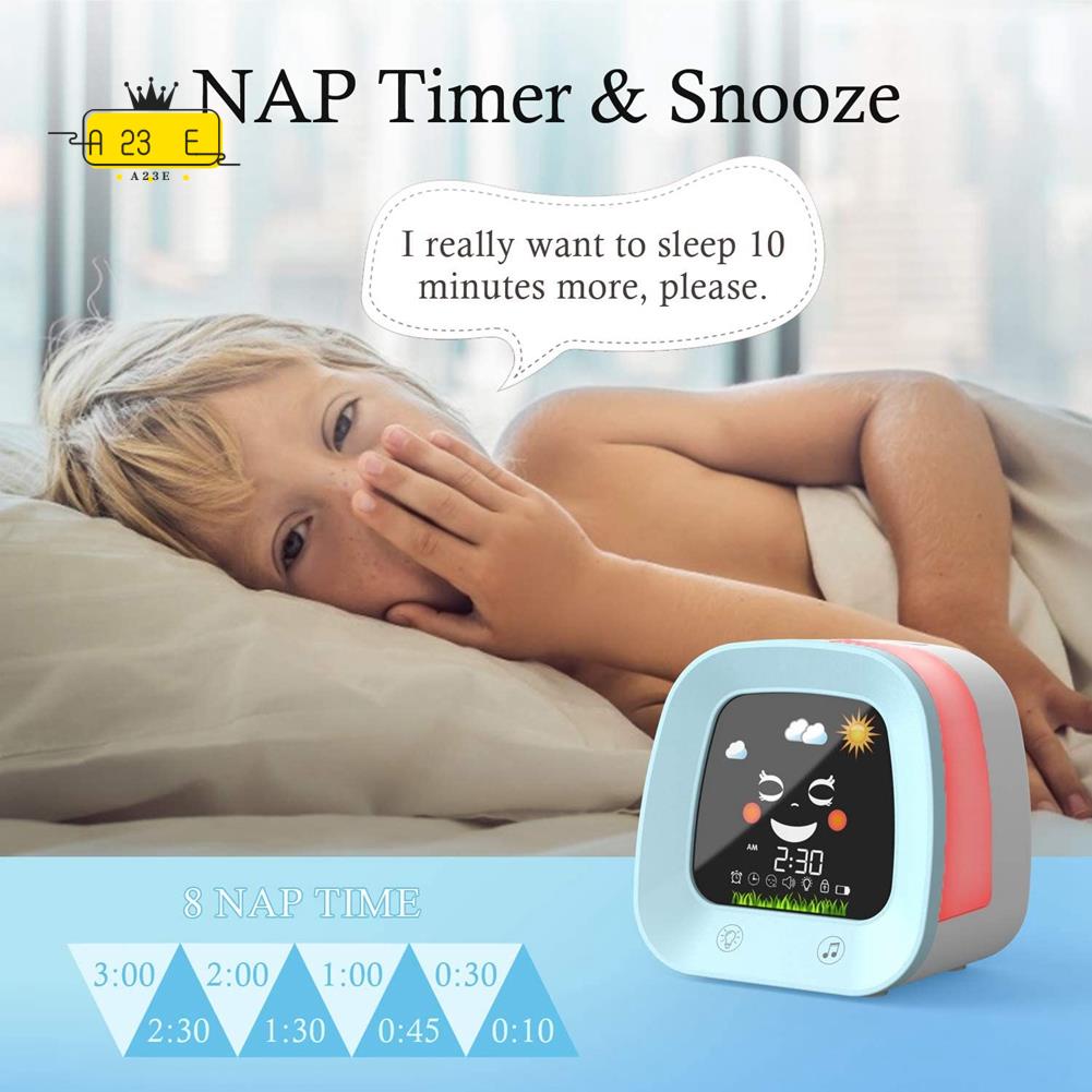 Sound Sleep Trainer Clock - A23E-1 Set Wekker voor Kinderen, Slaaptrainer