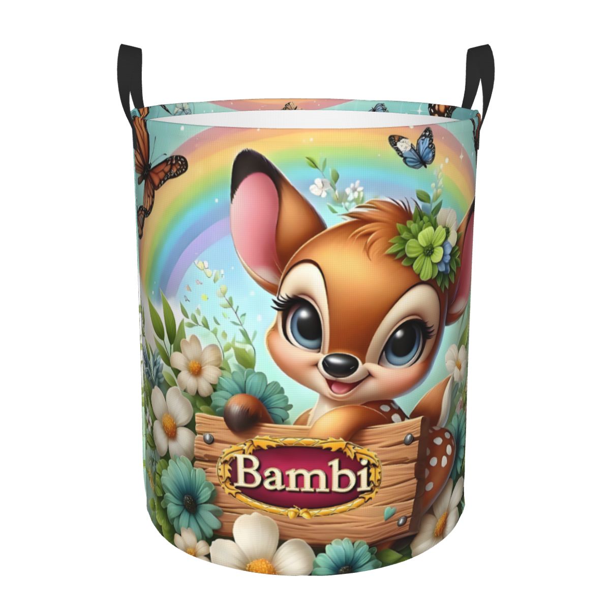 Laundry Hamper Nursery - Cartoonfilm Bambi wasmand grote kledingopbergmand anime