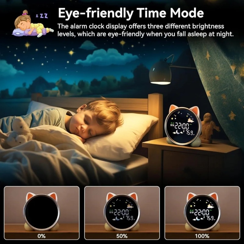 Sound Sleep Trainer Clock - Kinderwekker Klaar om op te staan