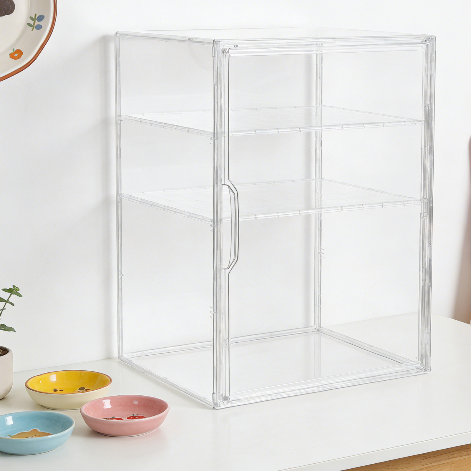 Baby Nursery Organizer - 3-laags verstelbare babyfles-opbergorganizer van transparant acryl
