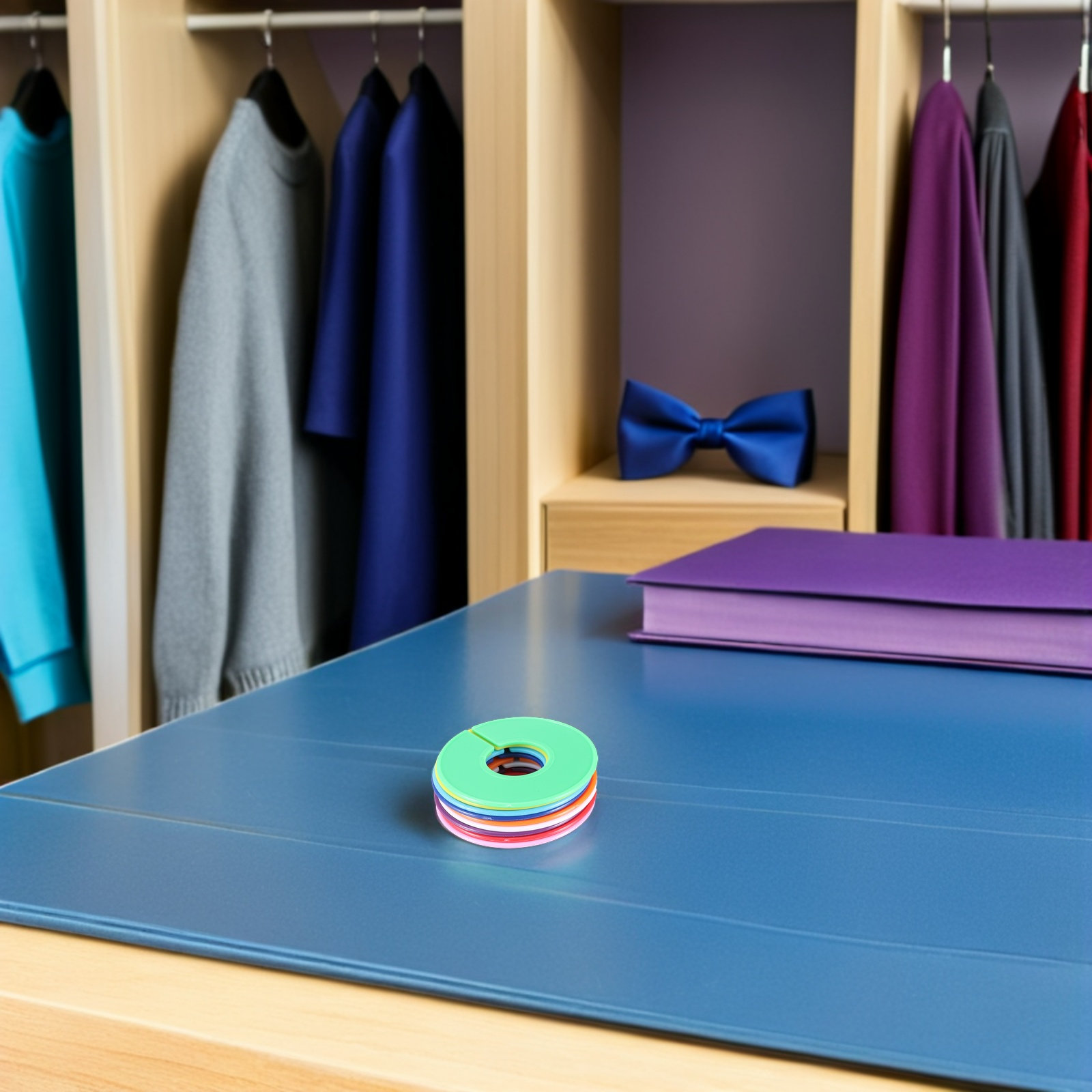 Baby Nursery Closet Organization - 36 stuks kledingmaatringen van plastic, kleurgecodeerde