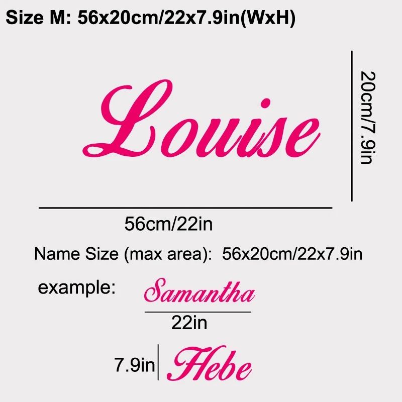 Baby Nursery Wallpaper - UW TEKST Vinyloverdrukplaatjesticker AANGEPASTE NAAM Gepersonaliseerde