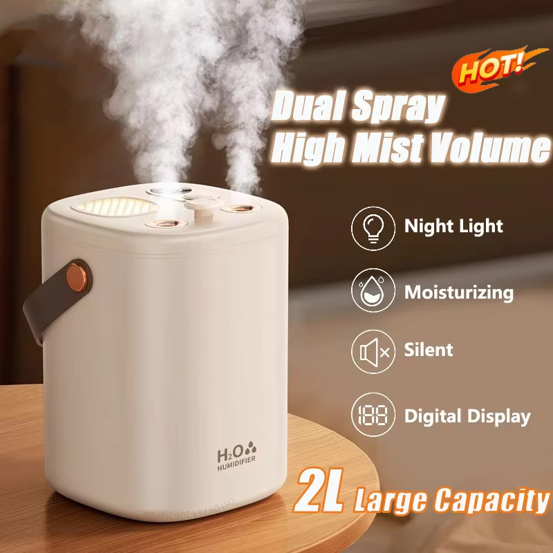 Baby Nursery Humidifier - 2L Ultrasone luchtbevochtiger voor babykamer, zwangerschapskamer,