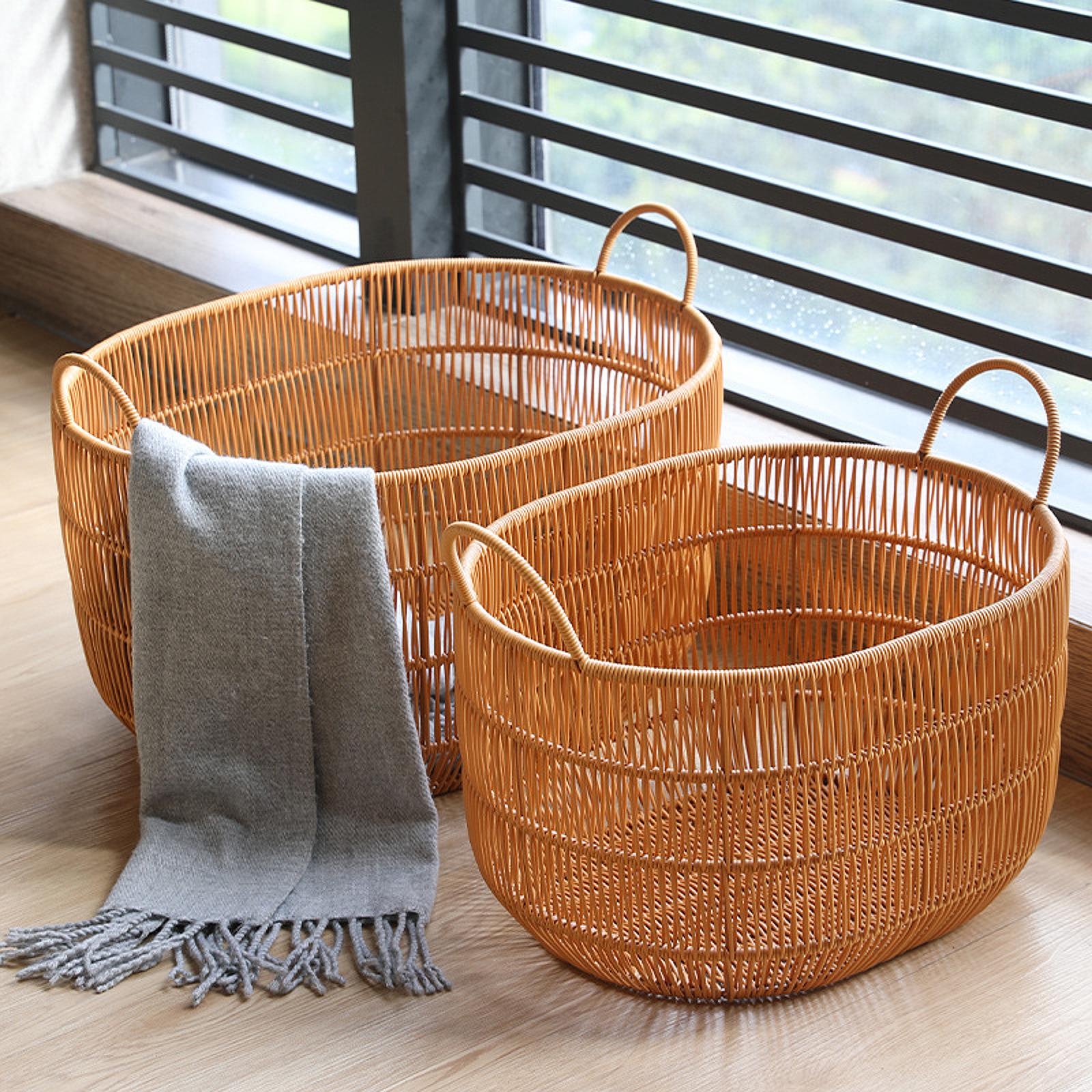 Laundry Hamper Nursery - Geweven mand Kledingmand Multifunctioneel met handvatten