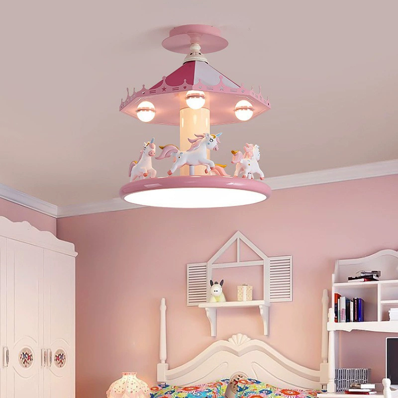 Baby Nursery Egg Light - Prinsessenkamer Meisjeskamer Plafondlampen Roze Carrousellamp LED