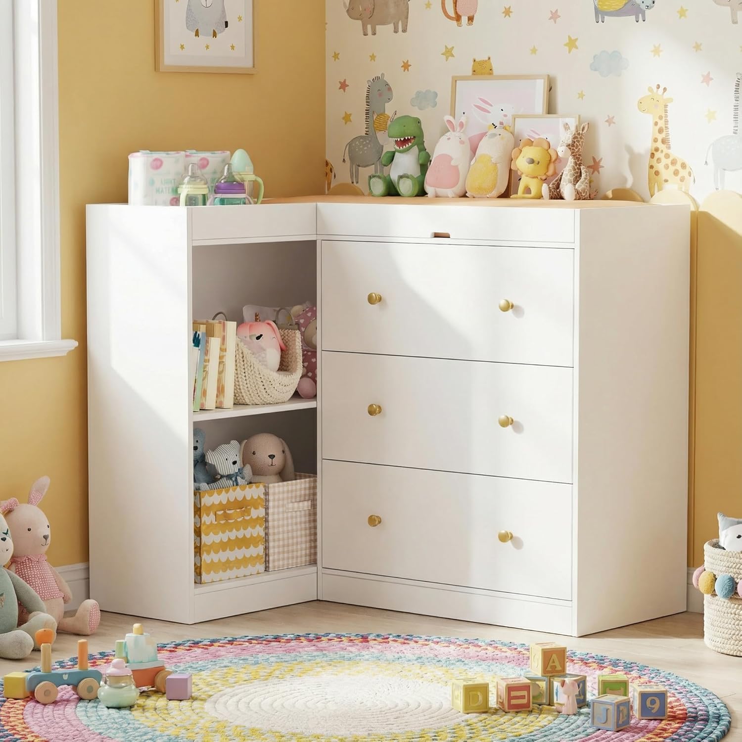 # Hoekige commode met laden &  - Baby Nursery Dresser Changing Table recensie en prijs