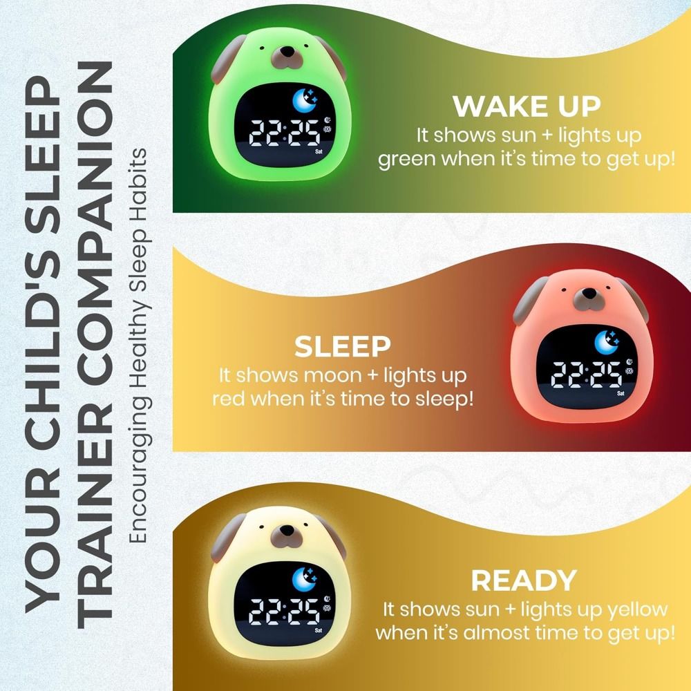 Nieuwe heldere wekker met hond - Sound Sleep Trainer Clock recensie en prijs