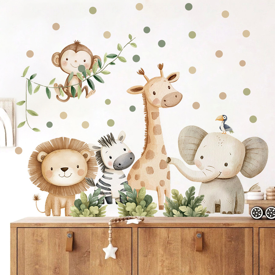Boho bosdieren muurstickers vo - Baby Nursery Wallpaper recensie en prijs