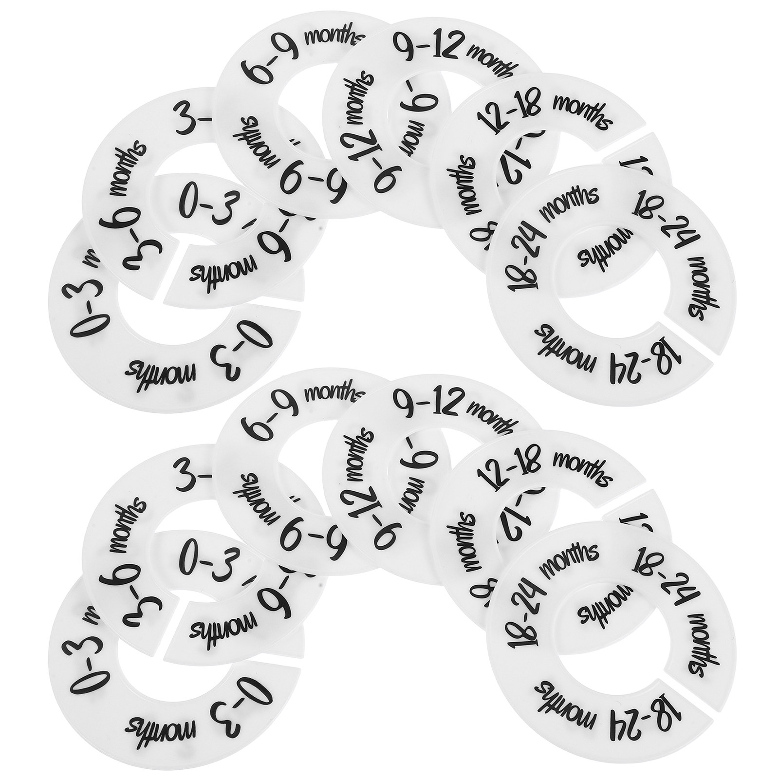 1 set ronde plastic maatverdel - Baby Nursery Closet Organization recensie en prijs