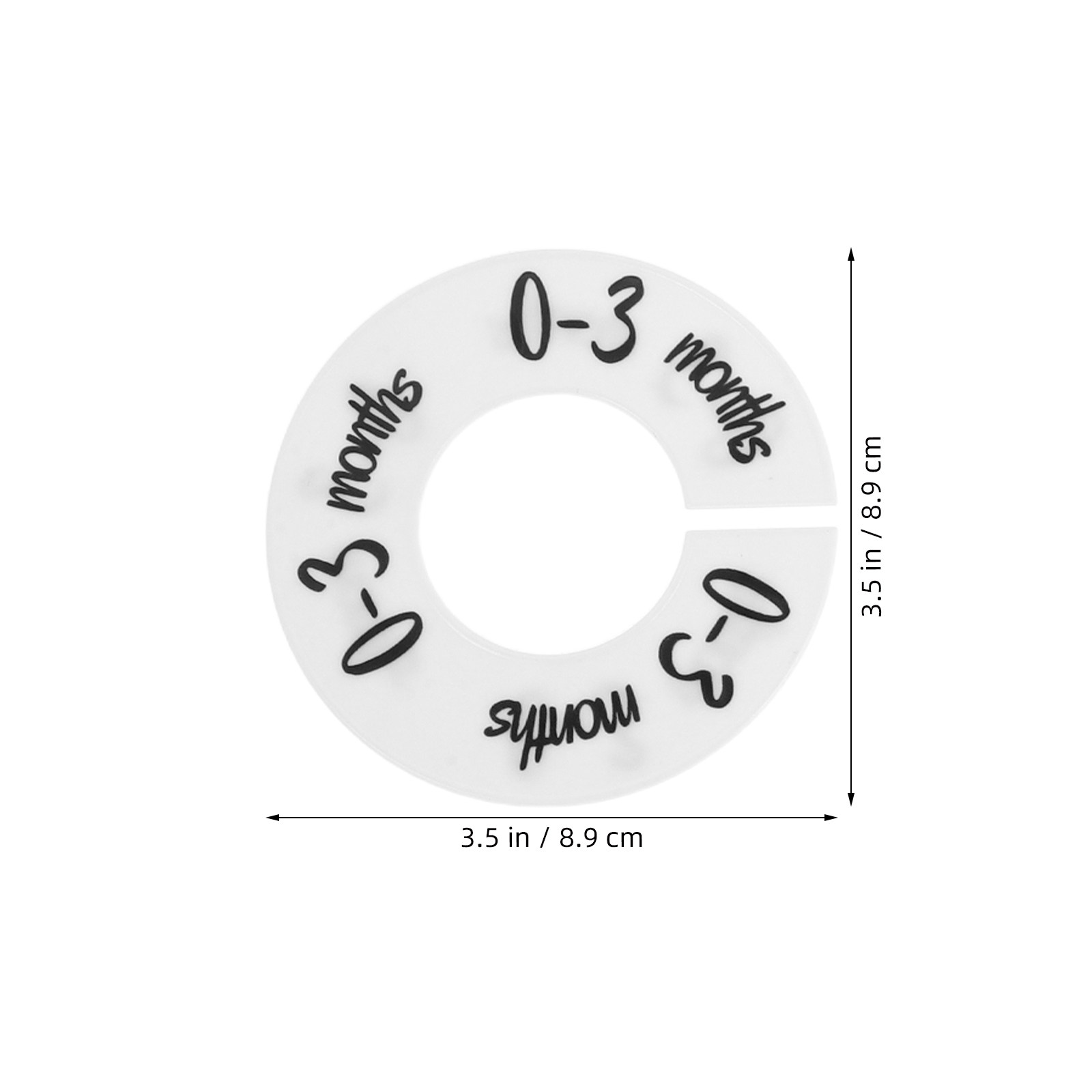 1 set ronde plastic maatverdel - Baby Nursery Closet Organization recensie en prijs