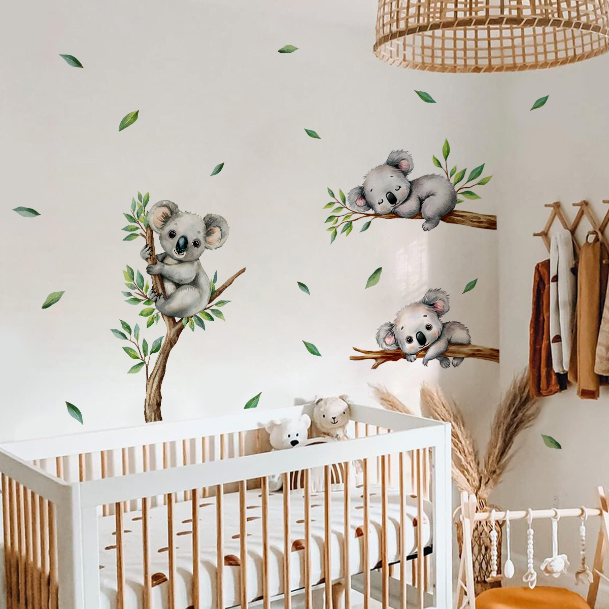 Cartoon Koala Klimmen Boomtak  - Baby Nursery Wallpaper recensie en prijs
