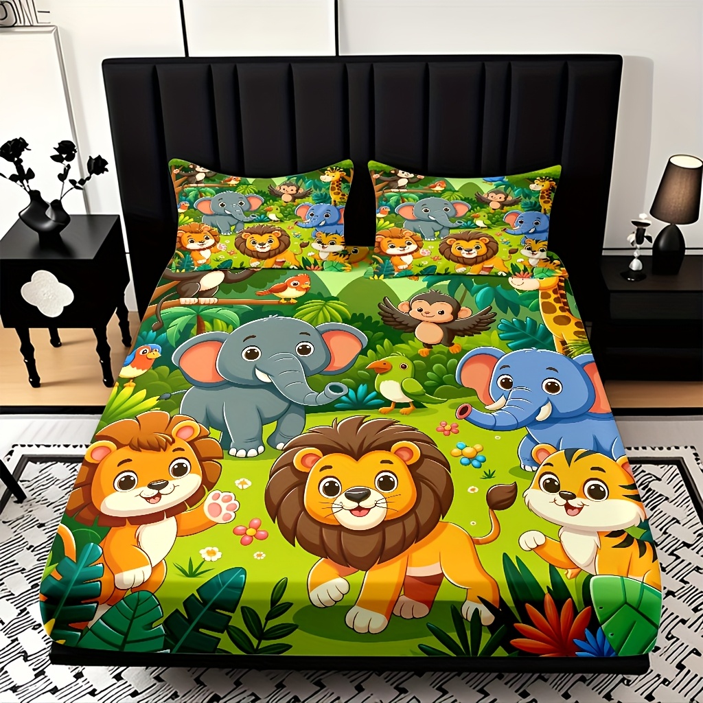 Dierenrijk-thema hoeslakenset, - Baby Nursery Animal Theme recensie en prijs