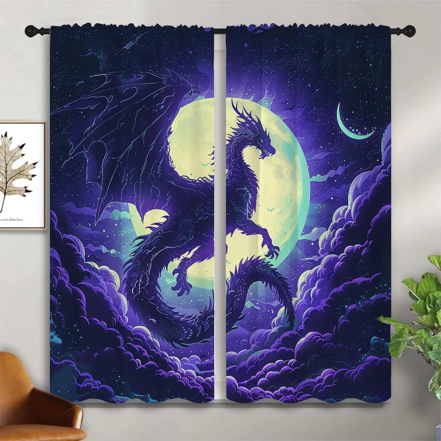 Paarse Draak Verduisteringsgor - Blackout Curtain Nursery recensie en prijs