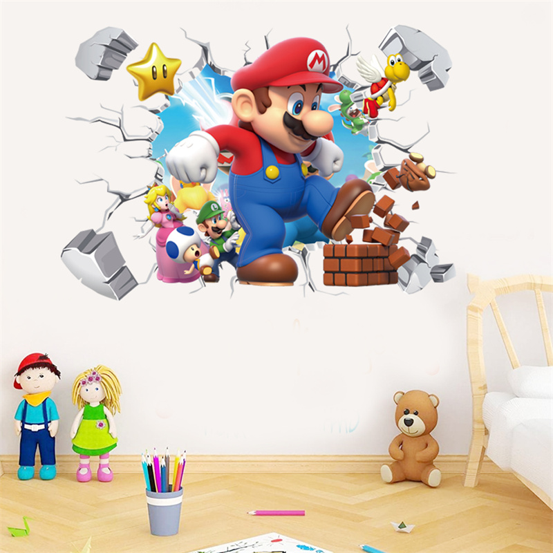 3D Cartoon Anime Game Characte - Baby Nursery Wallpaper recensie en prijs