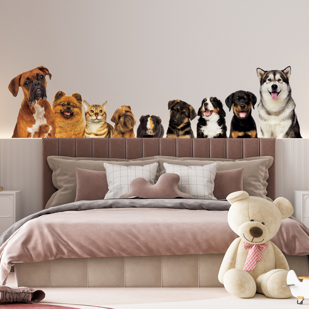 C30 #9 Schattige Katten En Hon - Baby Nursery Wallpaper recensie en prijs