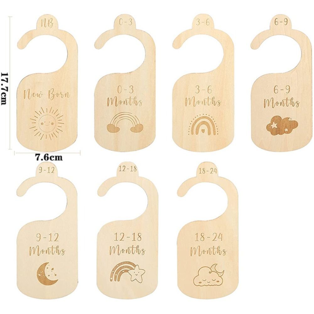 7/8 Stuks Houten Babykastverde - Baby Nursery Labels recensie en prijs