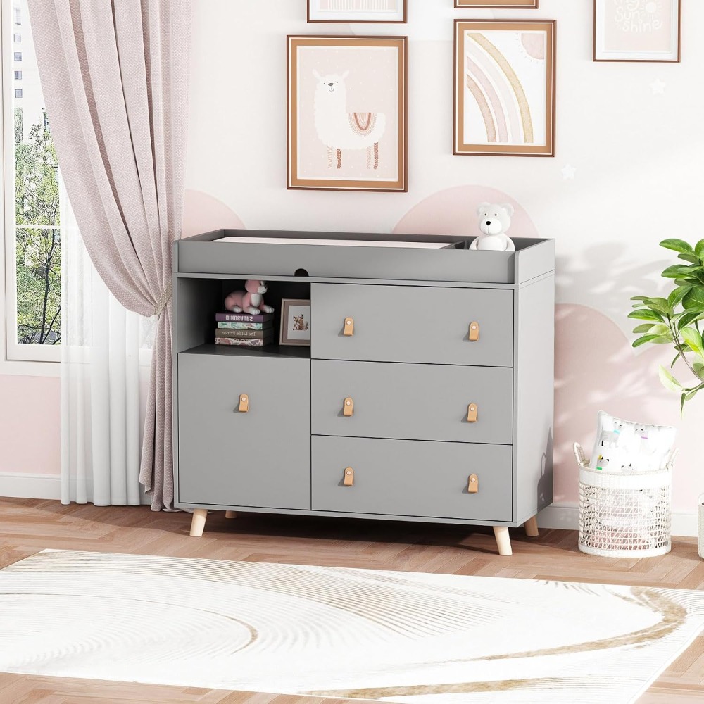 Babycommode commode, twee-in-é - Baby Nursery Dresser Changing Table recensie en prijs