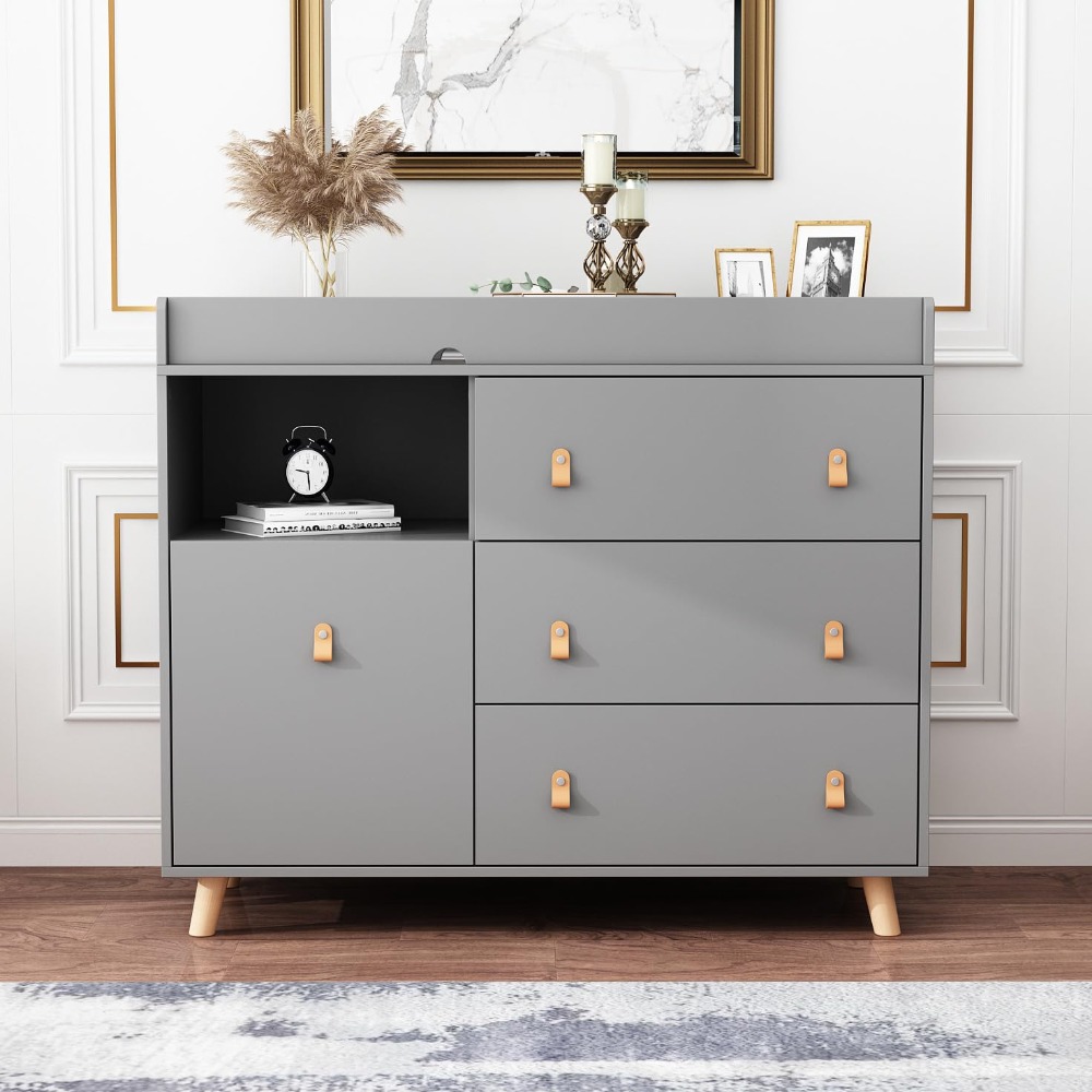 Babycommode commode, twee-in-é - Baby Nursery Dresser Changing Table recensie en prijs