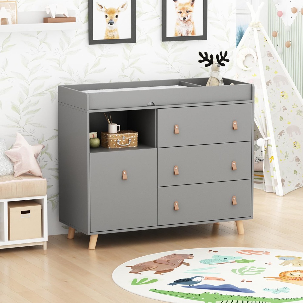 Babycommode commode, twee-in-é - Baby Nursery Dresser Changing Table recensie en prijs