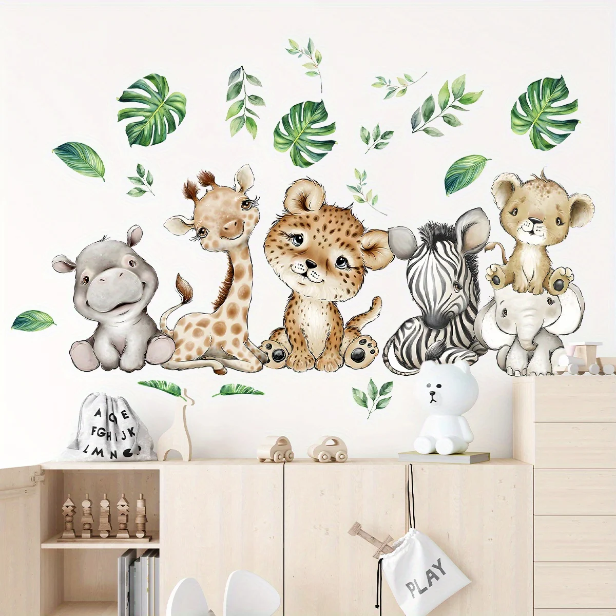 1PC Cartoon Leuke Nijlpaard Ti - Baby Nursery Wallpaper recensie en prijs