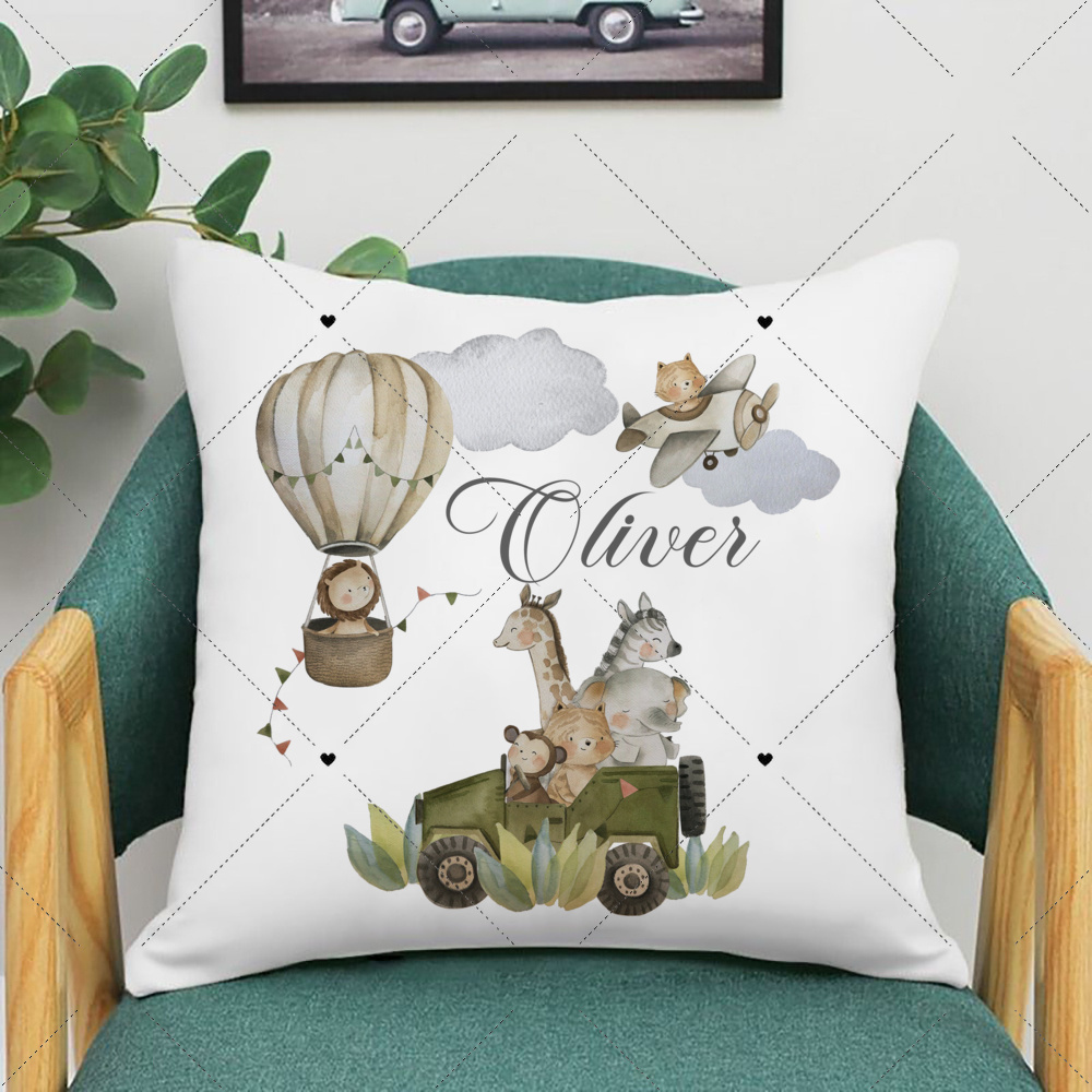 Gepersonaliseerde Bos Dieren P - Baby Nursery Cushion recensie en prijs