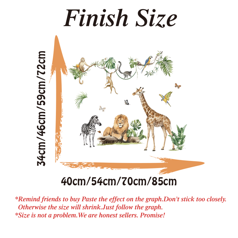 Grote jungle dier tropische bl - Baby Nursery Jungle Animals recensie en prijs