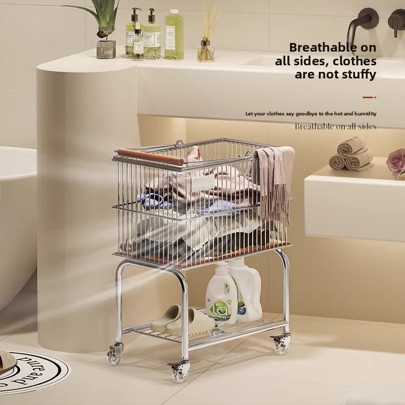 Dubbellaagse wasmand met wiele - Laundry Hamper Nursery recensie en prijs