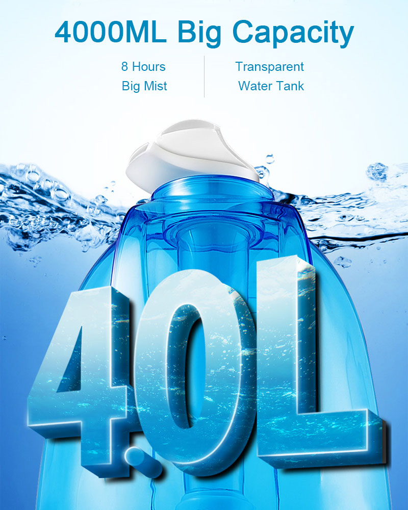 4000ML Thuis Luchtbevochtiger  - Baby Nursery Humidifier recensie en prijs