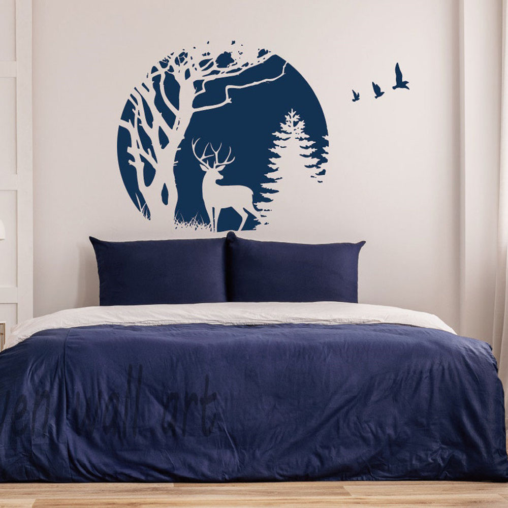 Cirkel bos herten pijnboom muu - Baby Nursery Jungle Animals recensie en prijs