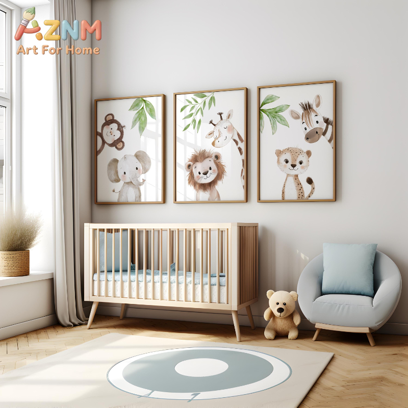 1 stuk/3 stuks Safari Animal N - Baby Nursery Animal Theme recensie en prijs