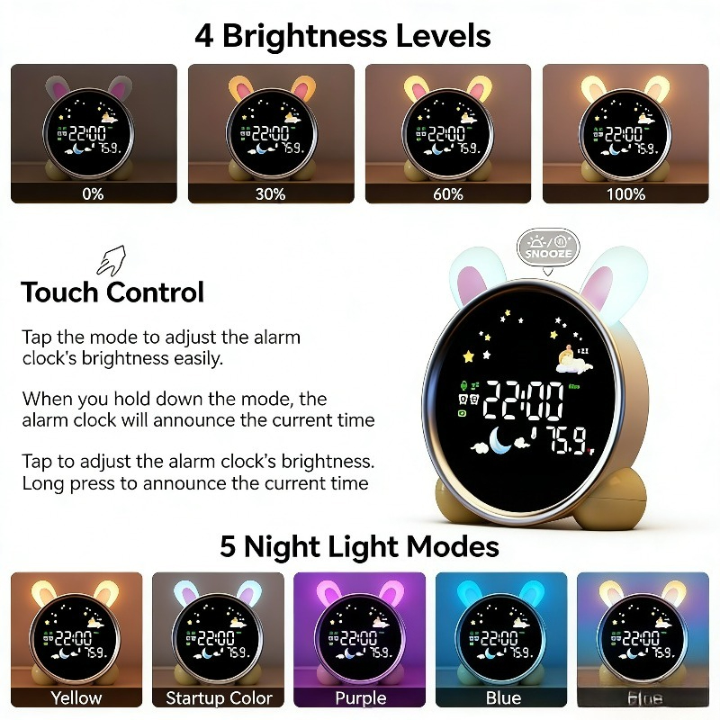 Kinderwekker klaar om op te wa - Sound Sleep Trainer Clock recensie en prijs