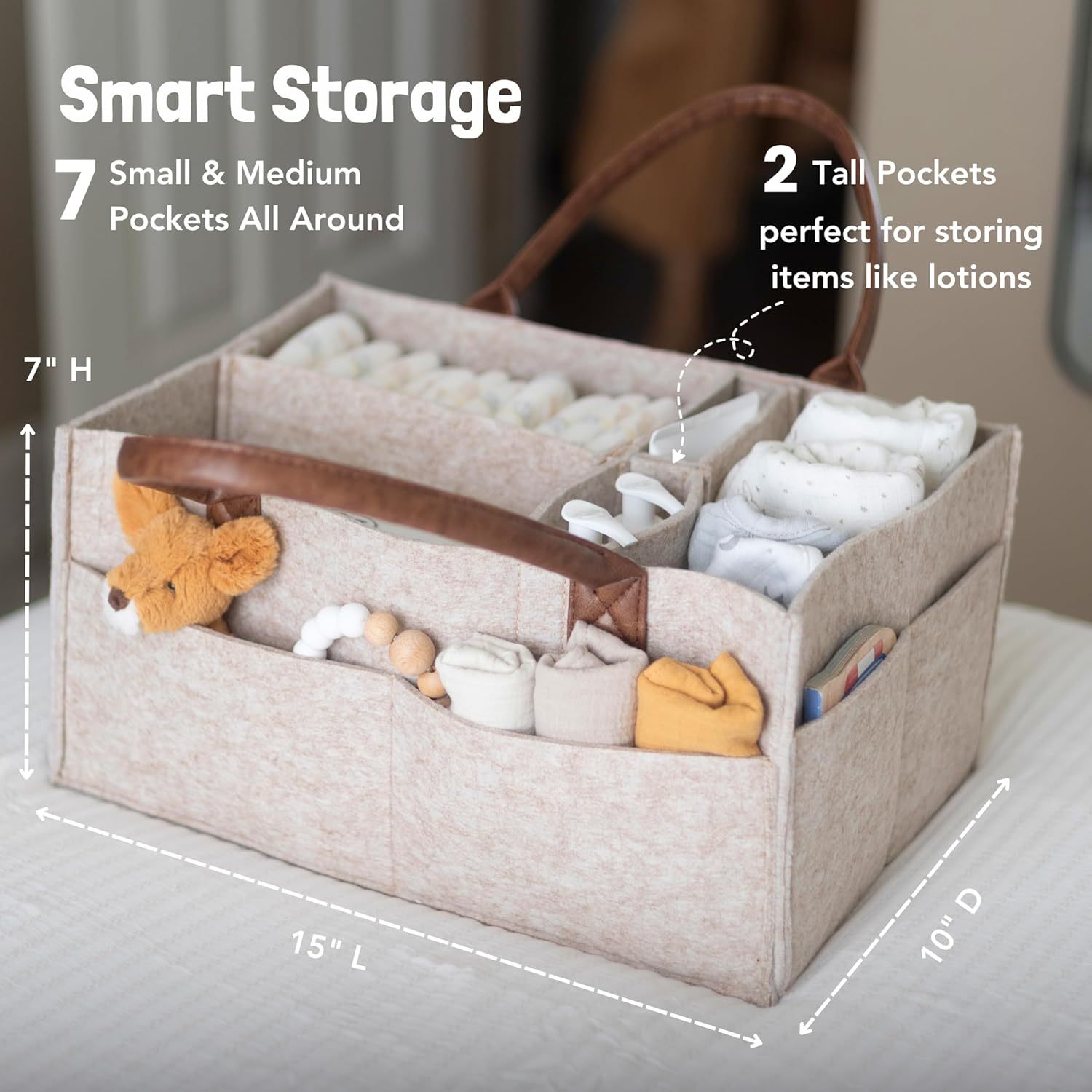 Baby Felt Opbergmandje voor de - Baby Nursery Organizer recensie en prijs
