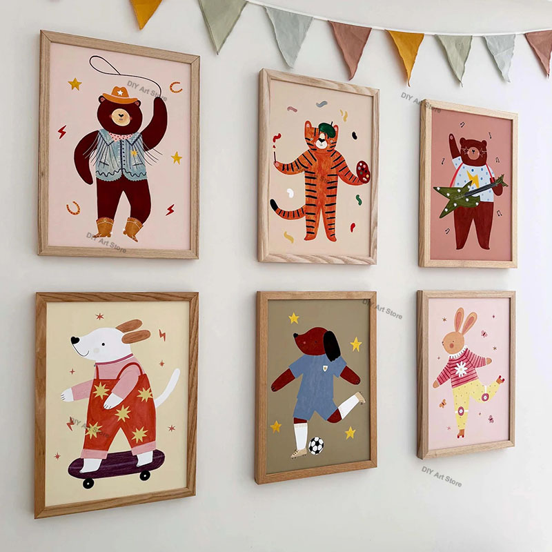 Grappige cartoon dieren kinder - Baby Nursery Images recensie en prijs