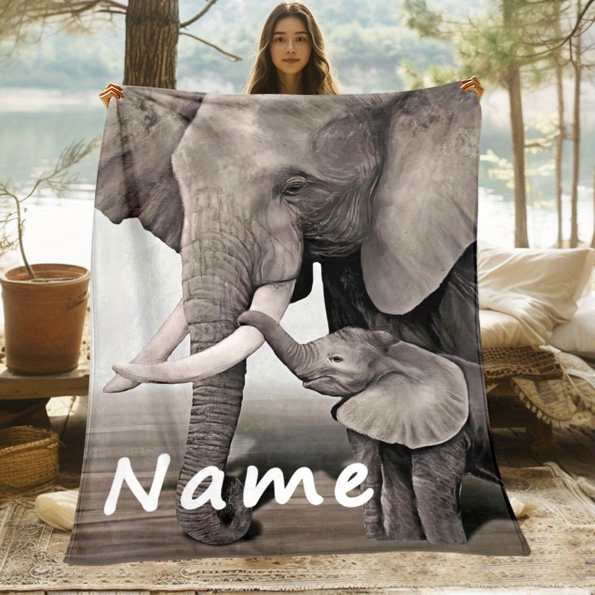 Gepersonaliseerde naam olifant - Baby Nursery Jungle Animals recensie en prijs