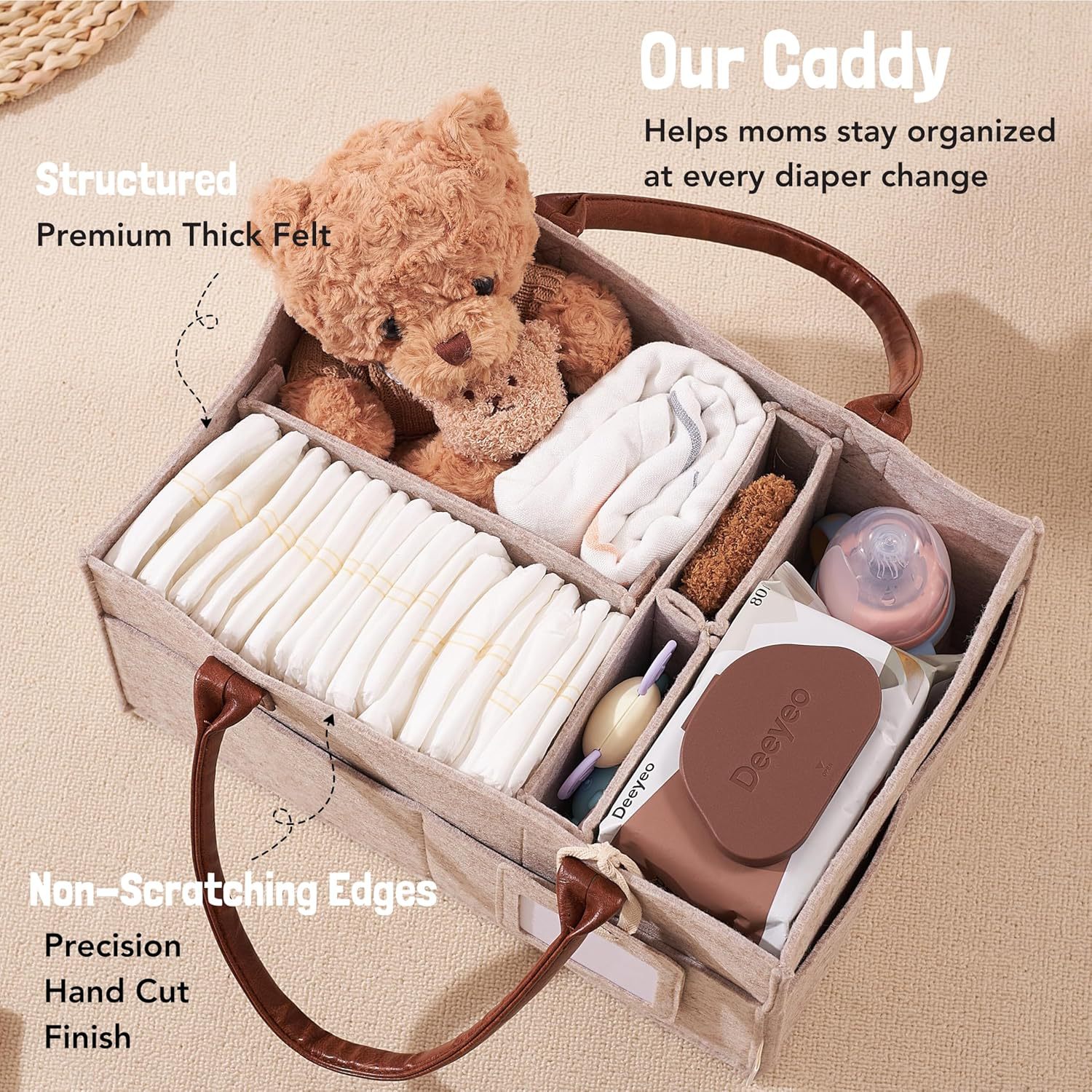 Baby Felt Opbergmandje voor de - Baby Nursery Organizer recensie en prijs