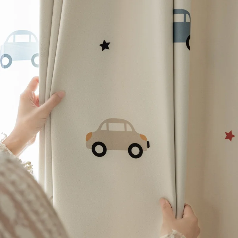 Cartoon Leuke Print Auto Patro - Blackout Curtain Nursery recensie en prijs