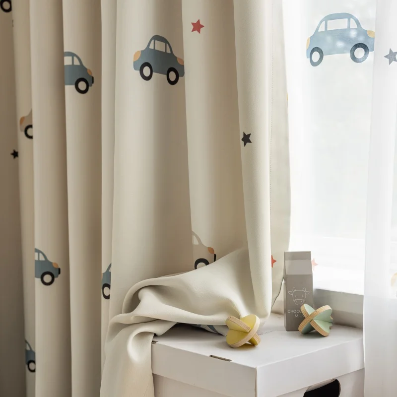 Cartoon Leuke Print Auto Patro - Blackout Curtain Nursery recensie en prijs