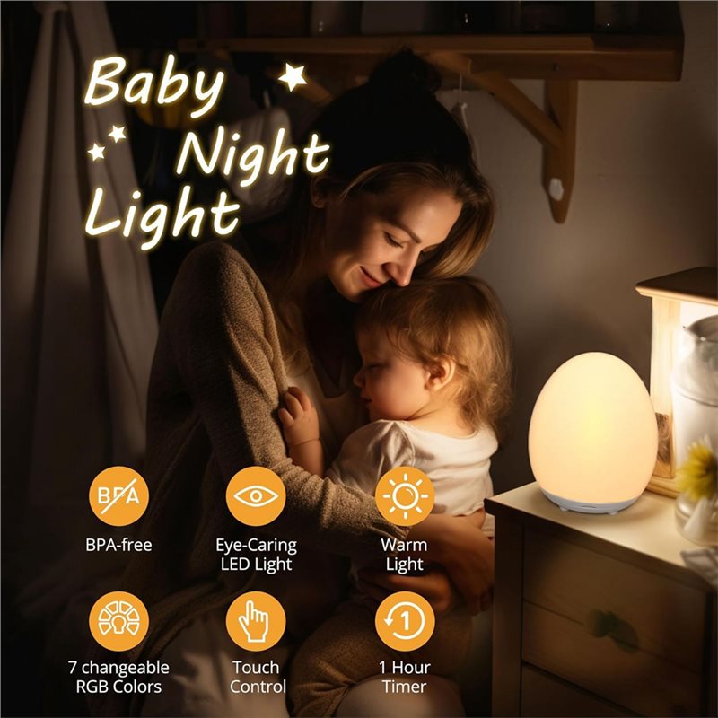 ABUG-Eye-Caring Baby Nachtlamp - Baby Nursery Egg Light recensie en prijs