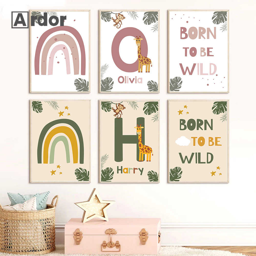 Nordic Jungle Animal Posters A - Baby Nursery Jungle Animals recensie en prijs