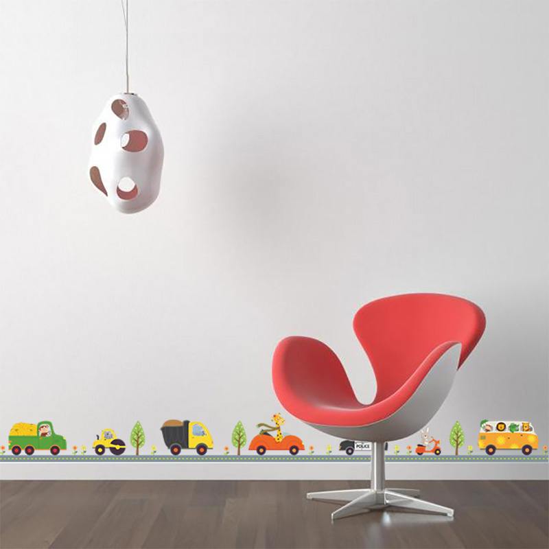 Cartoon Dieren Auto Muursticke - Baby Nursery Wallpaper recensie en prijs