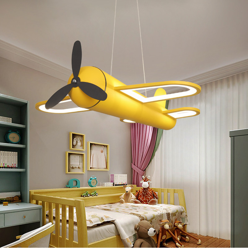 Creatieve blauw-gele vliegtuig - Baby Nursery Light recensie en prijs