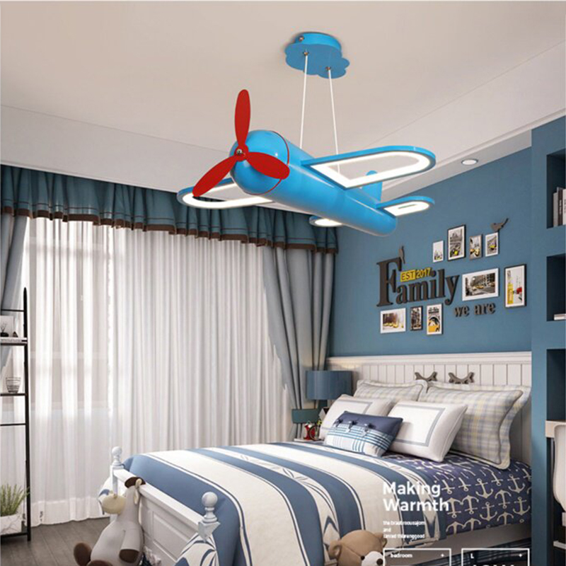 Creatieve blauw-gele vliegtuig - Baby Nursery Light recensie en prijs