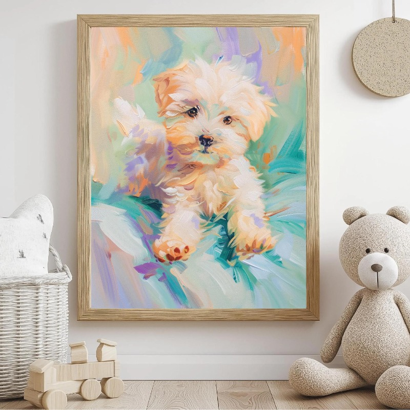 Pastel dier canvas muur kunst  - Baby Nursery Animal Theme recensie en prijs