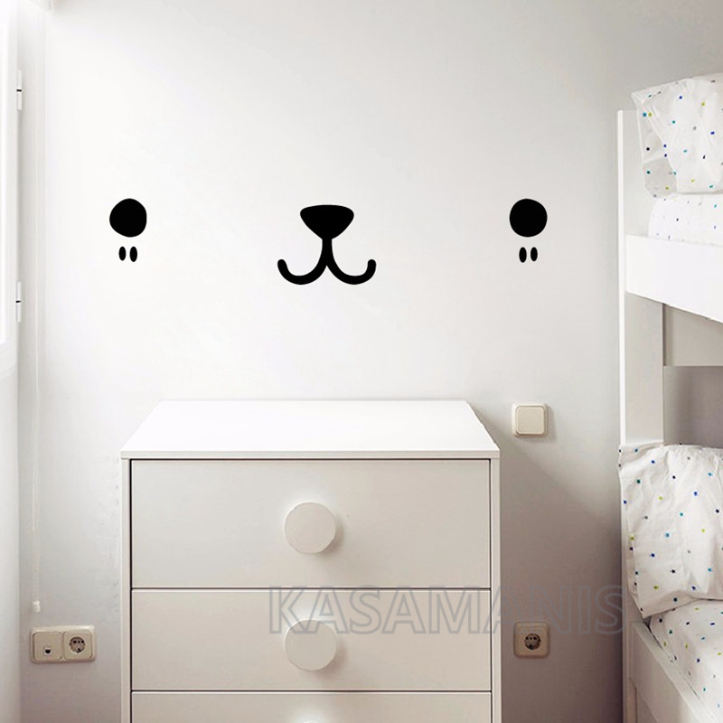 Leuke Kawaii Gezicht Wall Art  - Baby Nursery Labels recensie en prijs