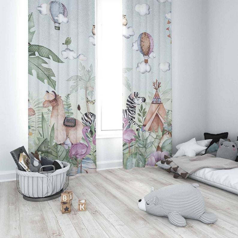 Safari Dieren Feest Kinderkame - Blackout Curtain Nursery recensie en prijs