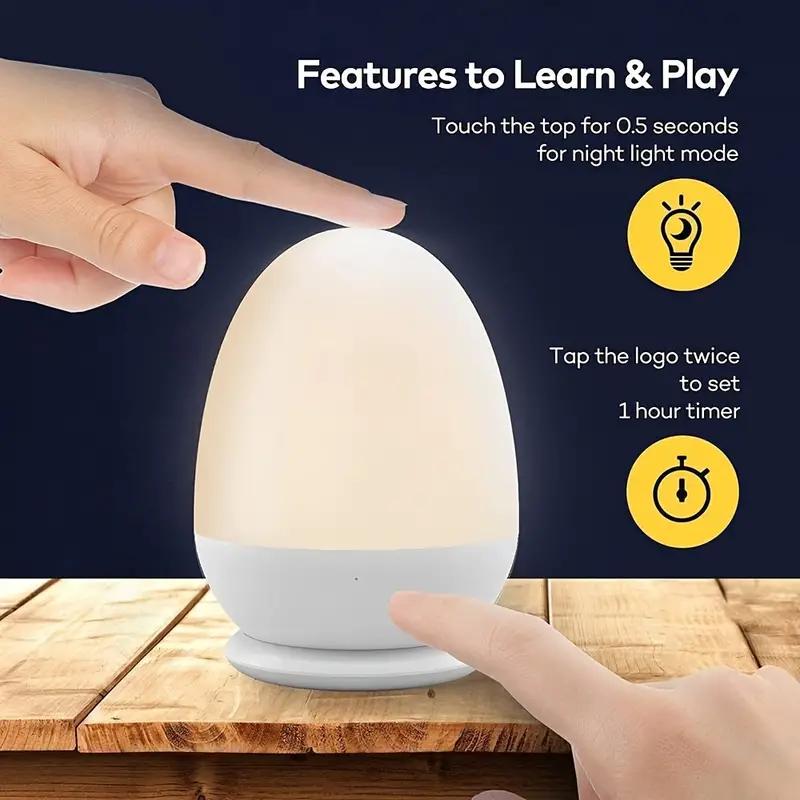 Touch-nachtlampje voor babykam - Baby Nursery Egg Light recensie en prijs