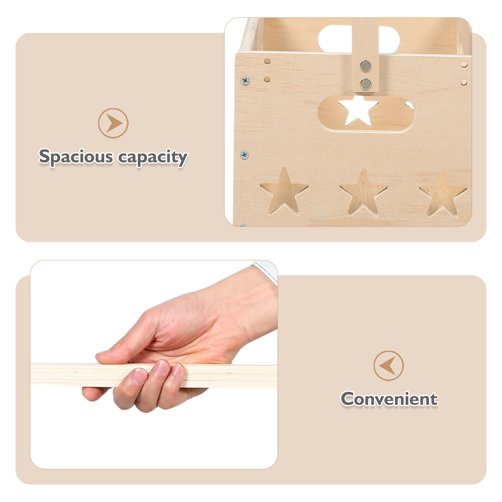 Vintage houten opbergkist voor - Baby Nursery Organizer recensie en prijs