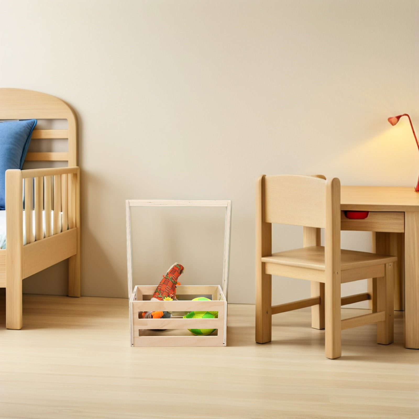 Vintage houten opbergkist voor - Baby Nursery Organizer recensie en prijs