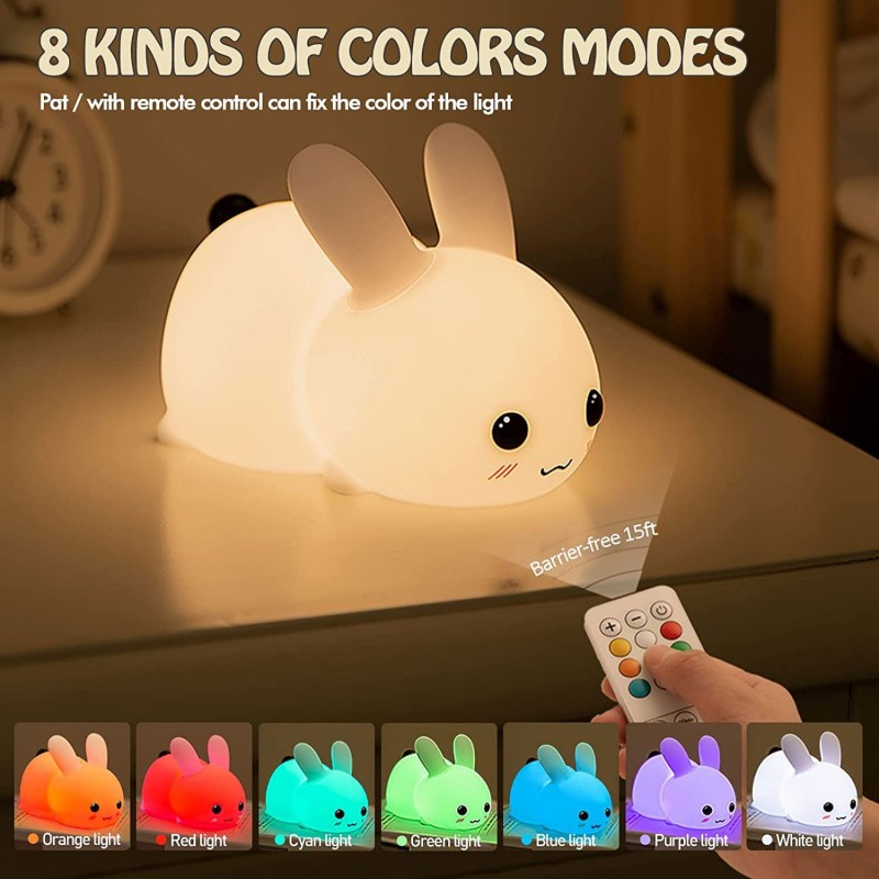 LED Konijn Nachtlampje Afstand - Baby Nursery Egg Light recensie en prijs
